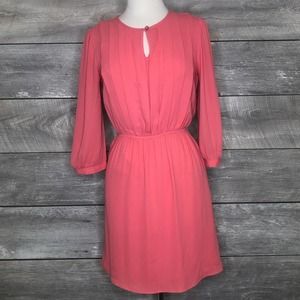 Coral Long Sleeve Dress Size S Forever21